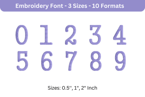 Executive Font 0 to 9 Review for Boutique Apparel