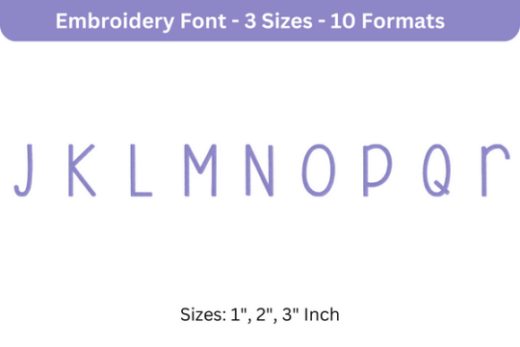 Review: Beautiful Font Uppercase J to R for Craft Fairs
