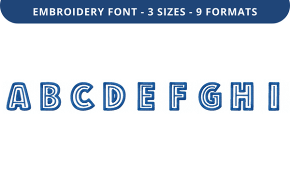 Review: Bulky in Line Font Uppercase A to I
