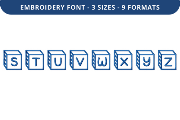 Review: Corner Block Font Uppercase S to Z for Embroidery
