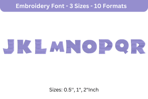 Review: Jungle Font J to R for Embroidery