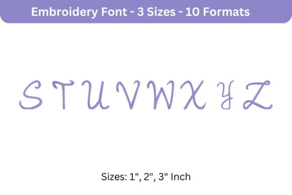 Review: Romantic Font Uppercase S to Z for Gifts