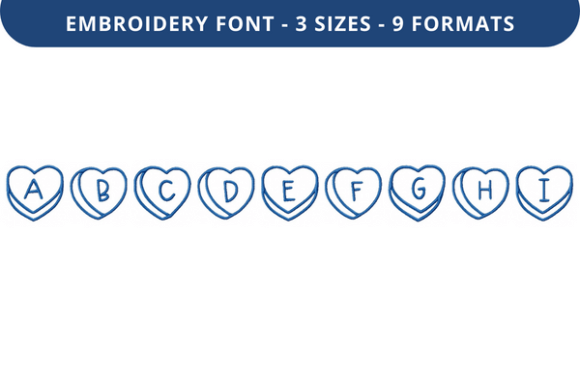 Review: Talking Hearts Font Lowercase a to I