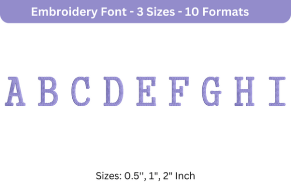 Reviewing Executive Font Uppercase a to I for Gifts