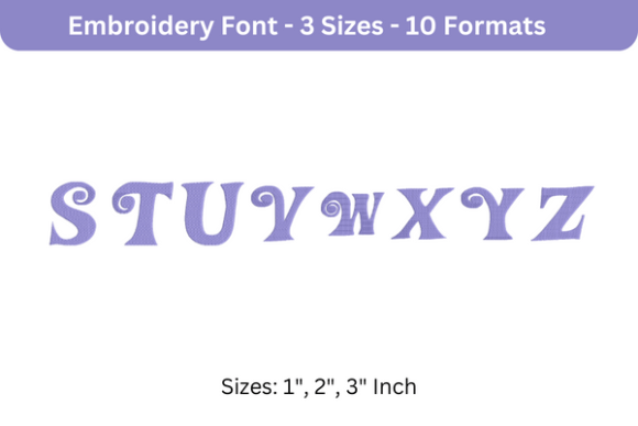 Reviewing Wonka Font S to Z for Embroidery Projects